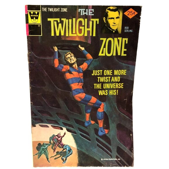 The Twilight Zone No. 68 Vintage Comic Book 1976 Whitman Rod Serling Sci-Fi Adve - Picture 1 of 5